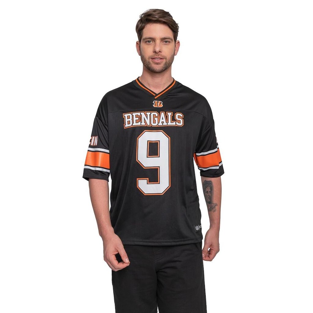 Camiseta NFL Oversize Cincinnati Bengals Name Number Joe Burrow Masculino