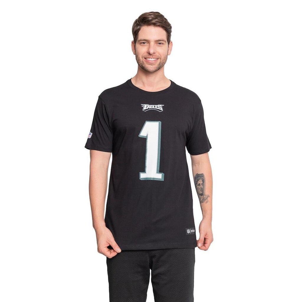 Camiseta NFL Philadelphia Eagles Name Number Jalen Hurts Masculino
