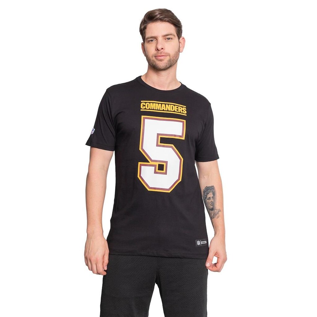 Camiseta NFL Washngton Commanders Name Number Jayden Daniels Masculino
