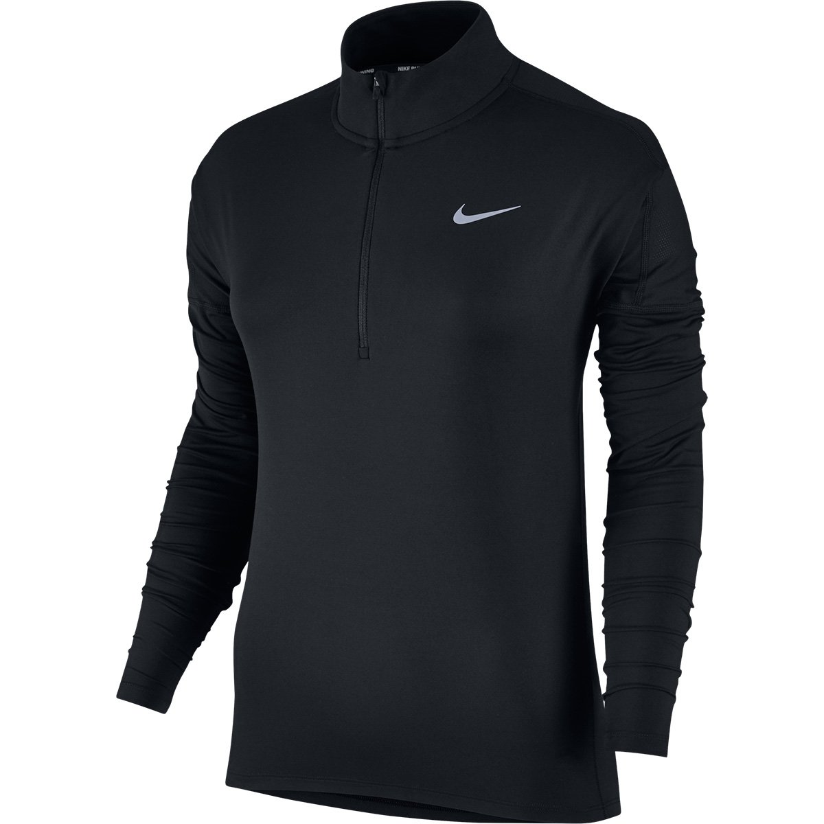 Camiseta Nike Dry Element HalfZip Manga Longa Feminina Preto Zattini