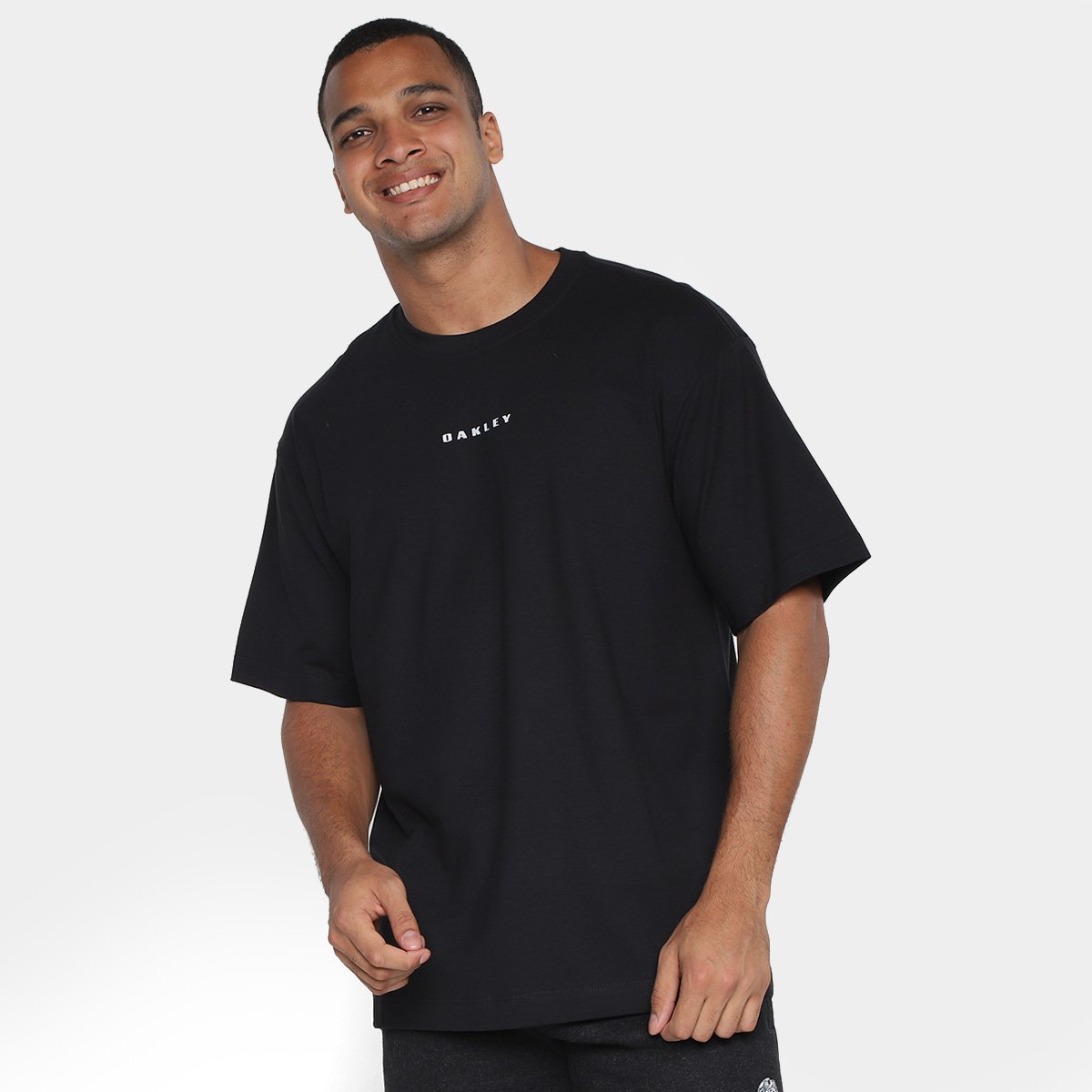 Camiseta Oakley Back To Skull Bark Masculina - Preto Menor preço em Camiseta Oakley Back To Skull Bark Masculina - Preto