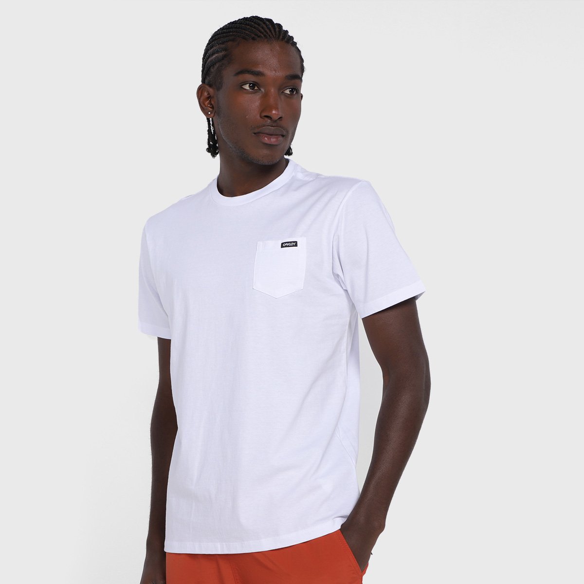 Camiseta Oakley Factory Pilot Pocket T - Branco Menor preço em Camiseta Oakley Factory Pilot Pocket T - Branco