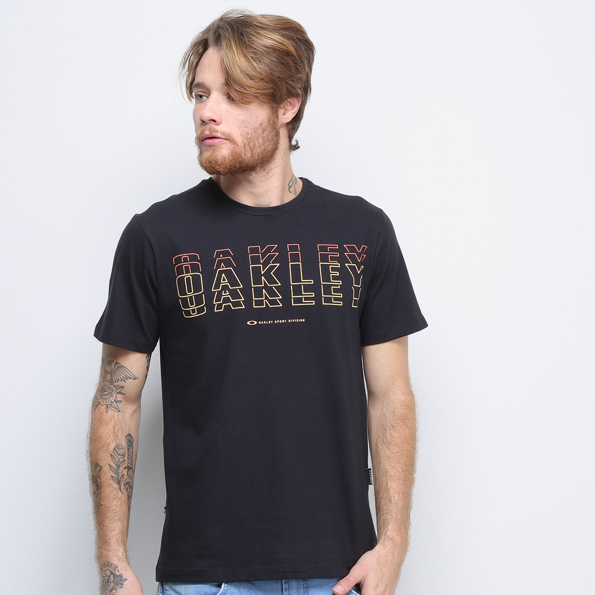 Camiseta Oakley Mod Bark Lines Masculina - Preto é ruim? Camiseta Oakley Mod Bark Lines Masculina - Preto é boa?