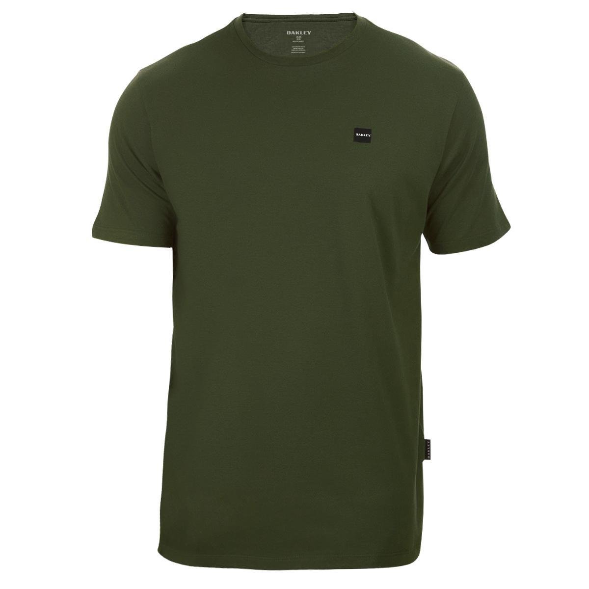 Camiseta Oakley Patch 2.0 Dark Brush Masculina - Verde Militar Menor preço em Camiseta Oakley Patch 2.0 Dark Brush Masculina - Verde Militar