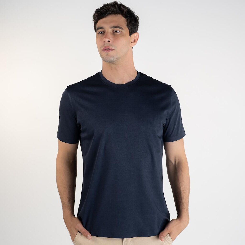 Camiseta Oficina Reserva Cotton Azul Petróleo