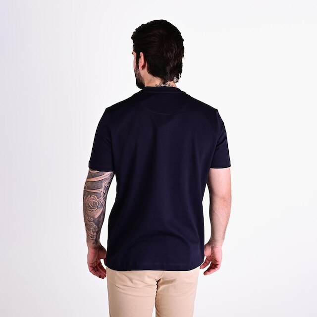 Camiseta Oficina Reserva Gola Alta Marinho