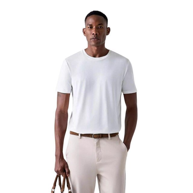 Camiseta Oficina Reserva Pima Leve Off White