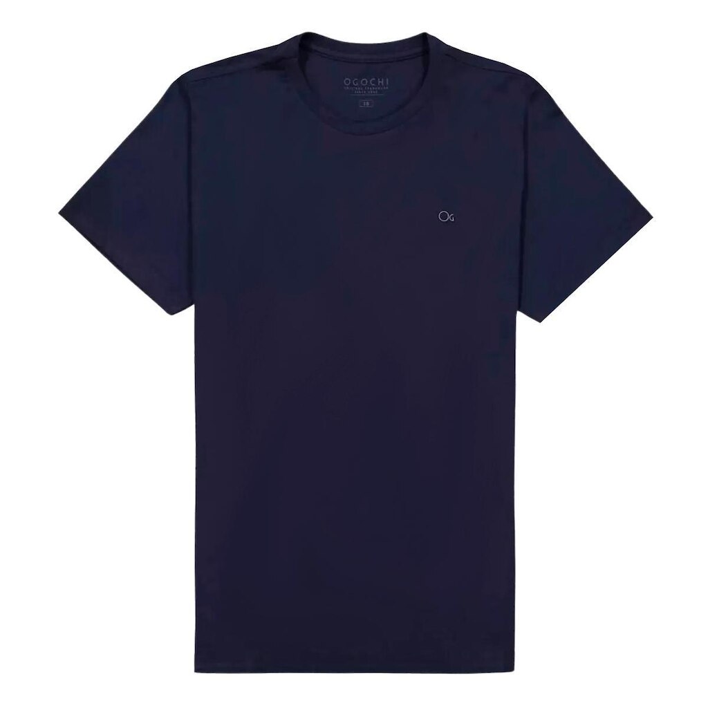 Camiseta Ogochi Azul Marinho Mc Essencial Slim 2/8