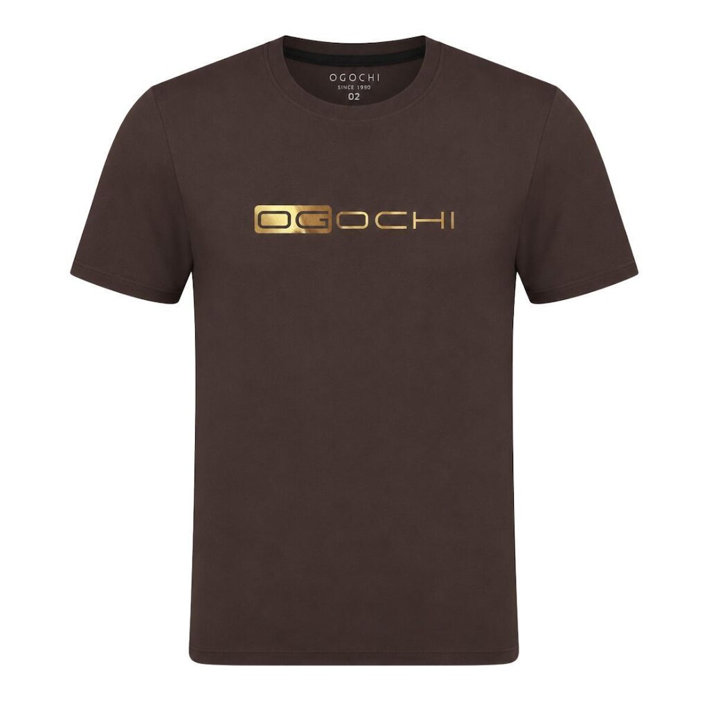 Camiseta Ogochi Infantil Marrom Detalhe Brilhante