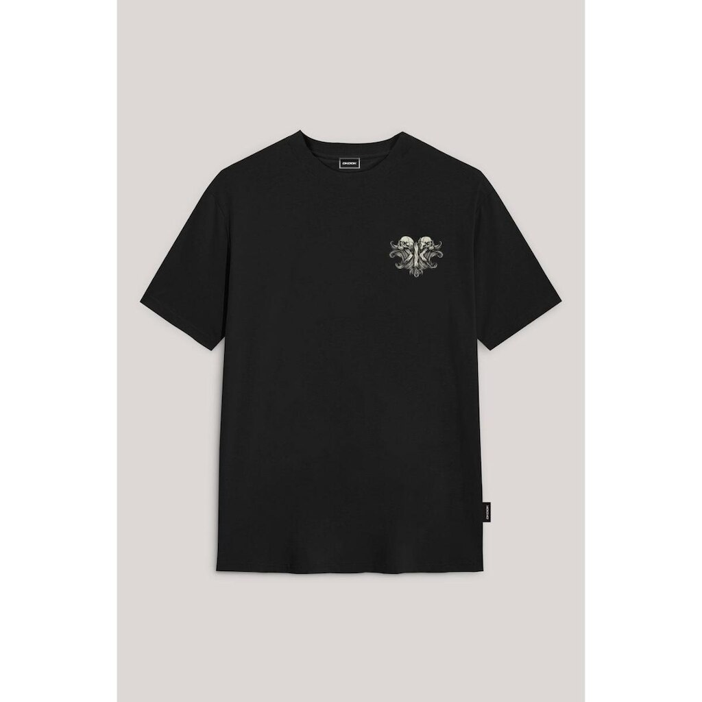 Camiseta Okdok Artistic Root Skull Masculino