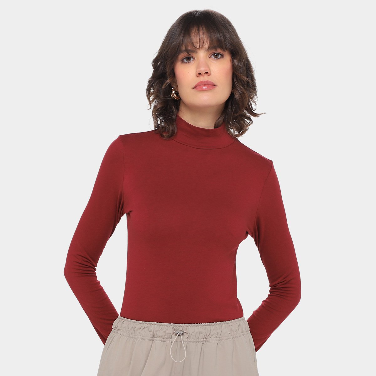 Camiseta Olympikus Dance Manga Longa Feminina - Vinho Menor preço em Camiseta Olympikus Dance Manga Longa Feminina - Vinho