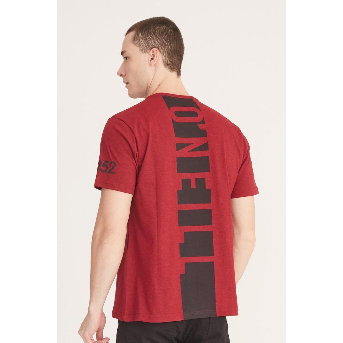Camiseta O'Neill Estampada Masculino - Vermelho Menor preço em Camiseta O'Neill Estampada Masculino - Vermelho