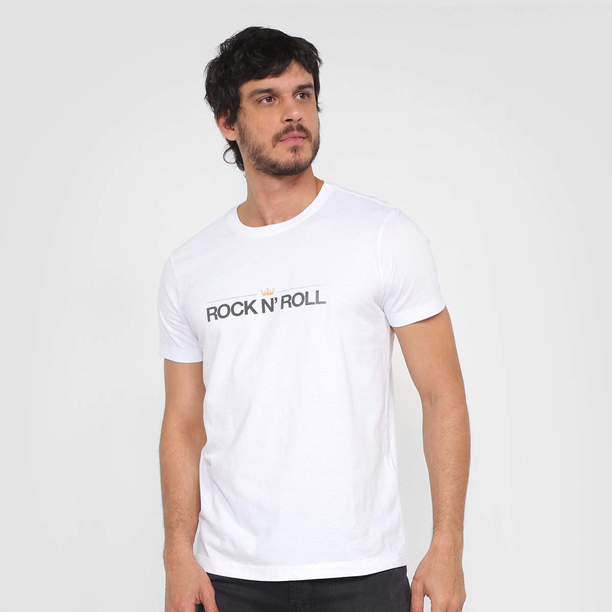 Camiseta Osklen Vintage Rock N Roll RJ Masculina - Branco Menor preço em Camiseta Osklen Vintage Rock N Roll RJ Masculina - Branco