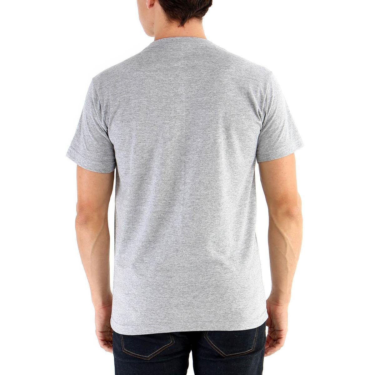 camisa frente e verso cinza