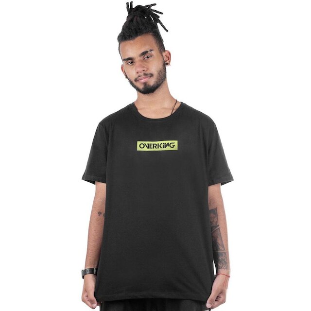 Camiseta Overking Box Logo Preto