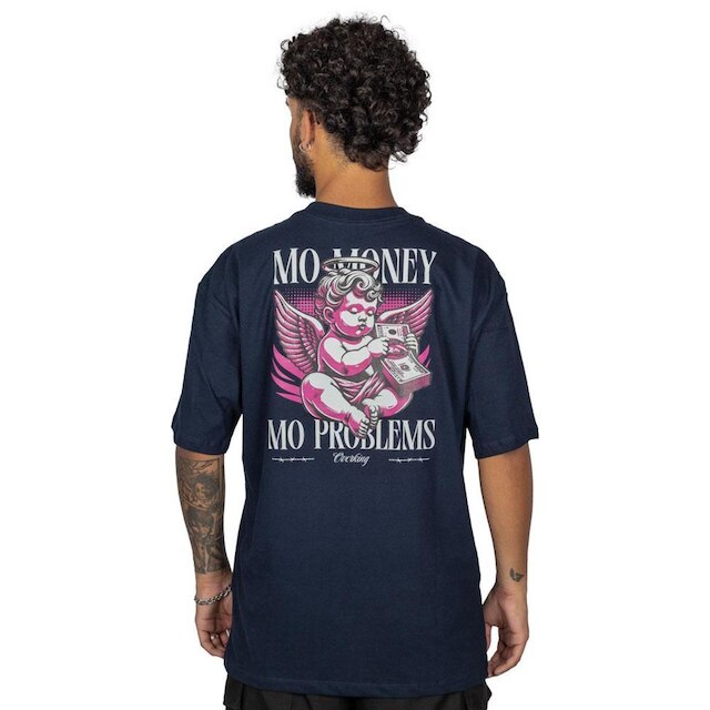 Camiseta Overking Oversized Angel Money Azul