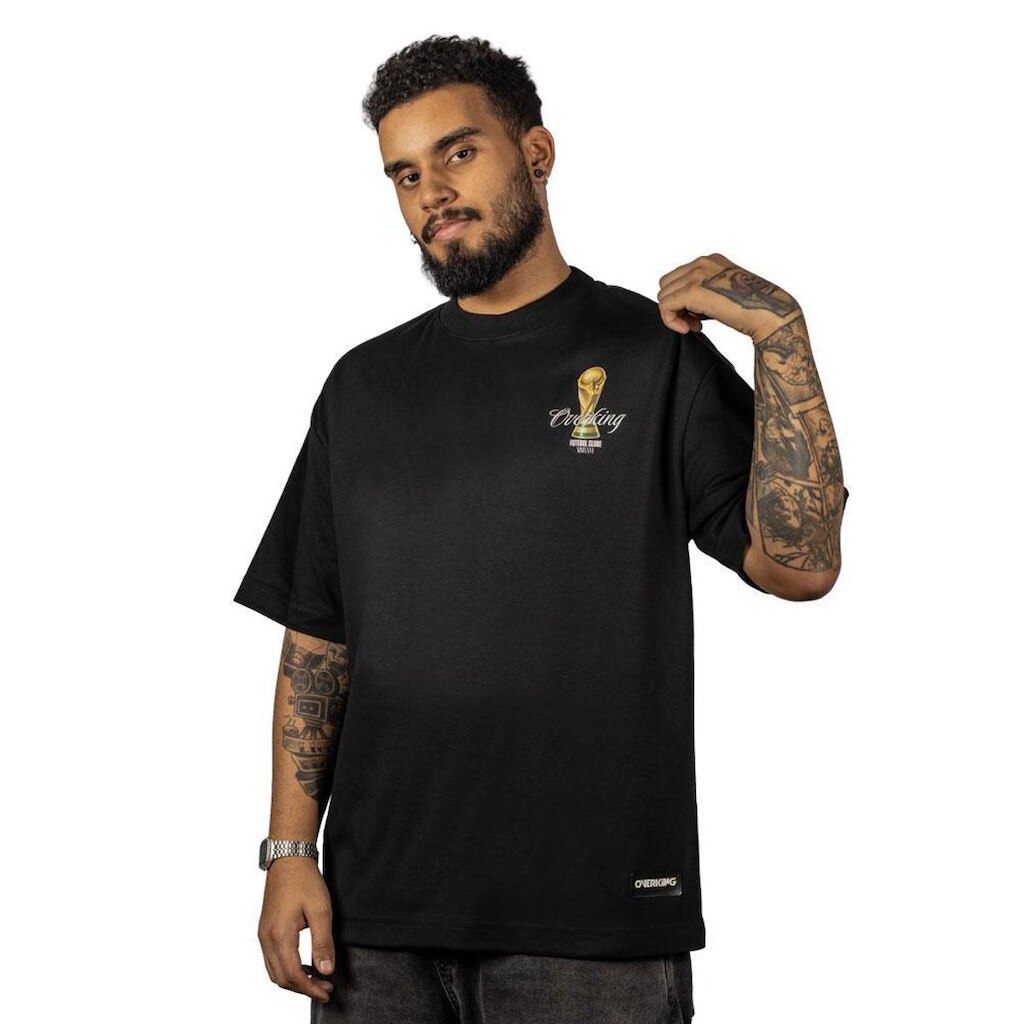 Camiseta Overking Oversized Taça Preto