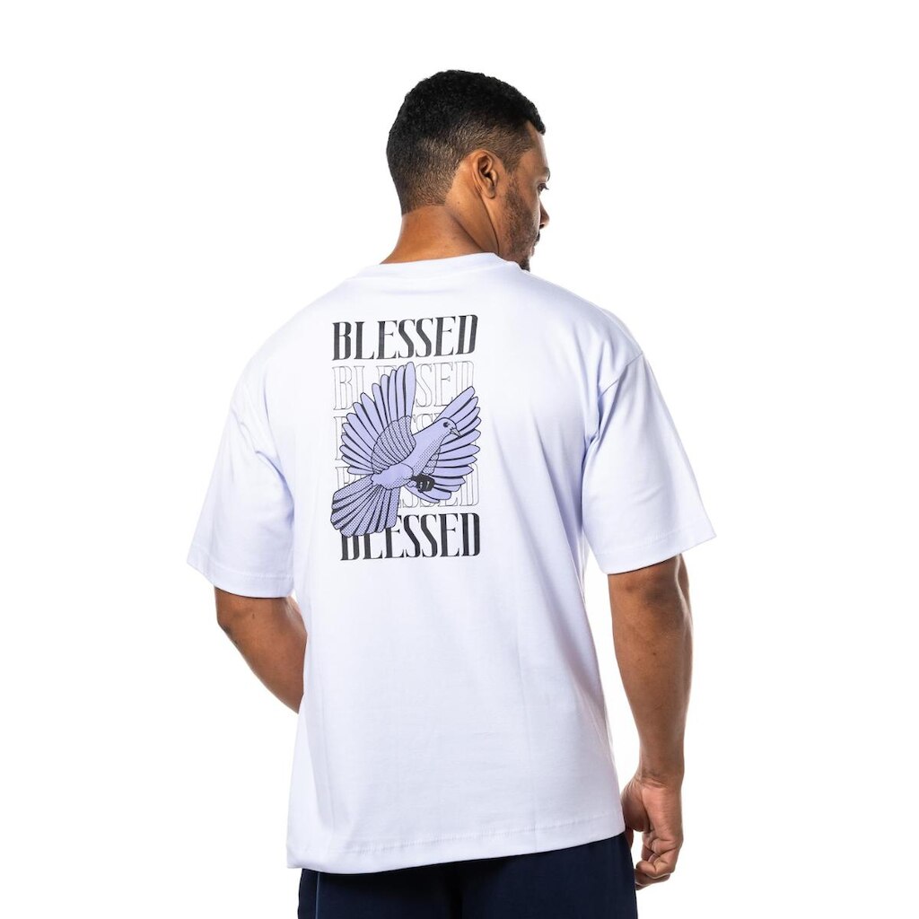Camiseta Oversize Blessed Branco