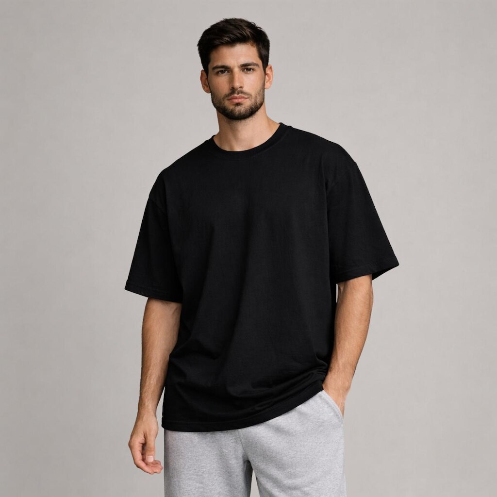 Camiseta Oversize Masculina Basica Algodao