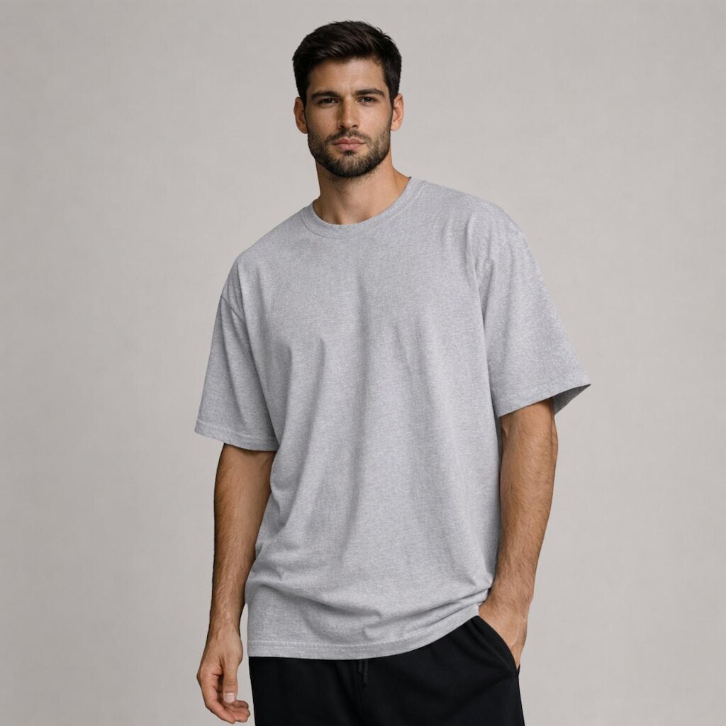 Camiseta Oversize Masculina Basica Algodao