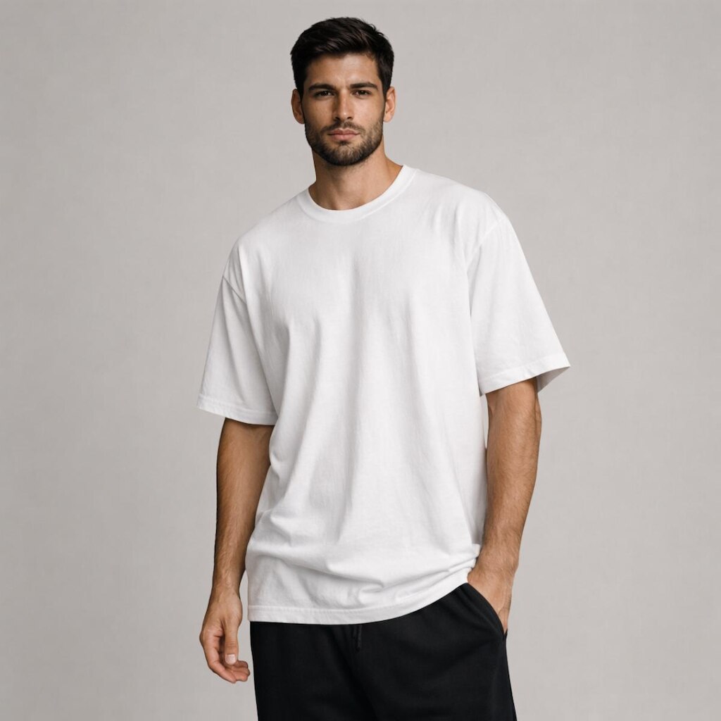Camiseta Oversize Masculina Basica Algodao
