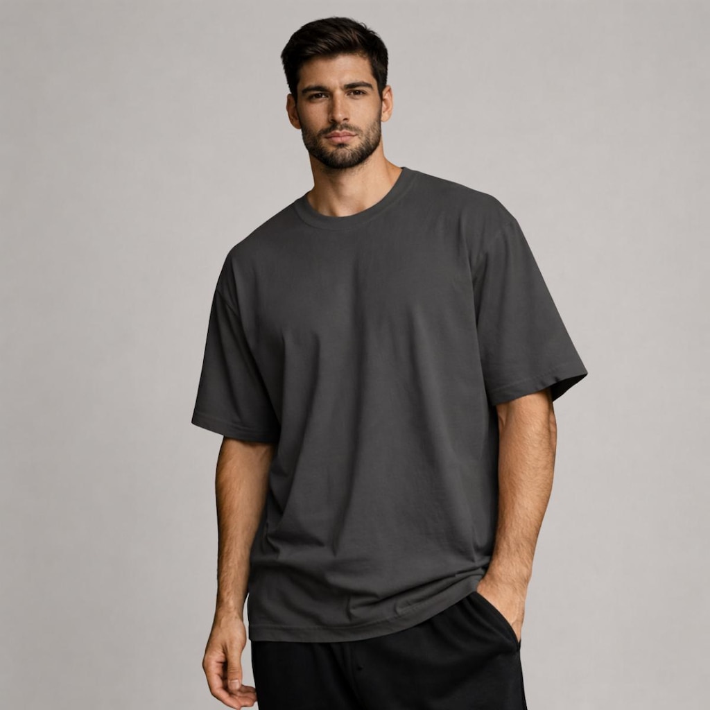 Camiseta Oversize Masculina Basica Algodao