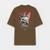 Camiseta Oversized Abstract Streetwear Estampada Use Your Mind - Marrom
