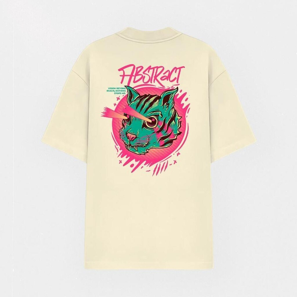 Camiseta Oversized Abstract Streetwear Estampada Vision Beyond Reach