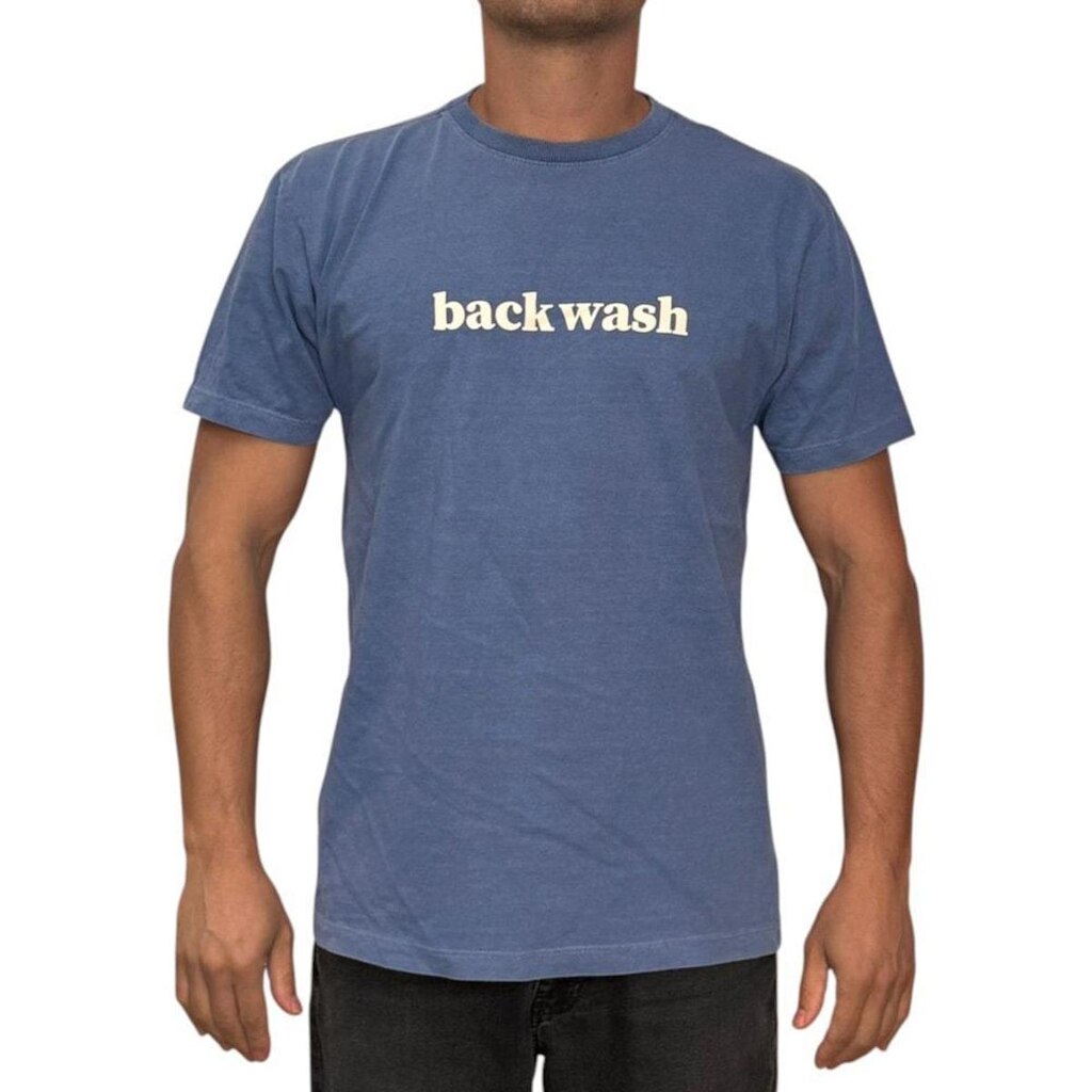 Camiseta Oversized Back Wash BCKW017 Azul