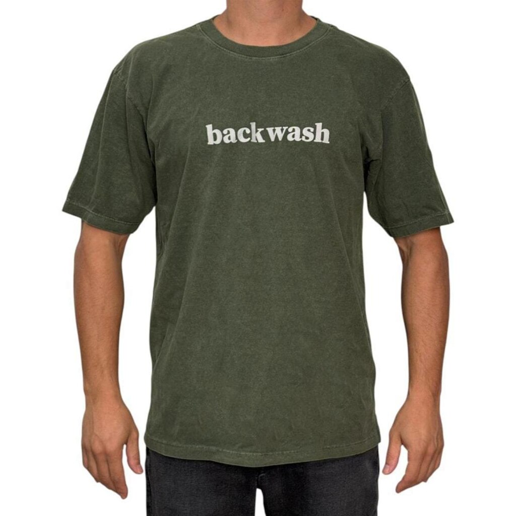 Camiseta Oversized Back Wash BCKW017 Verde