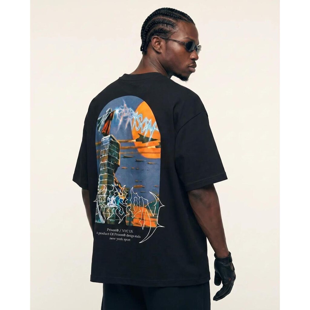 Camiseta Oversized Dark Prophecy Preta