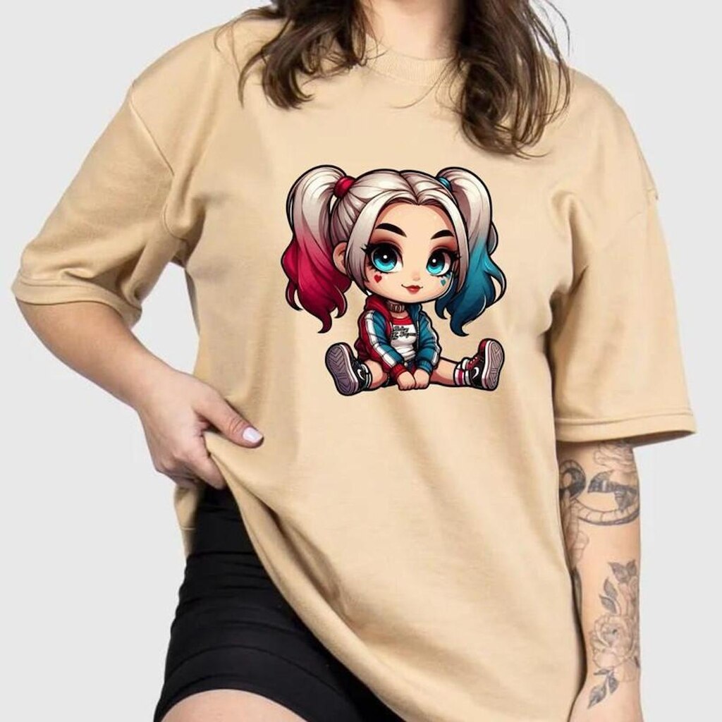 Camiseta Oversized de Algodão Premium Esquadrão