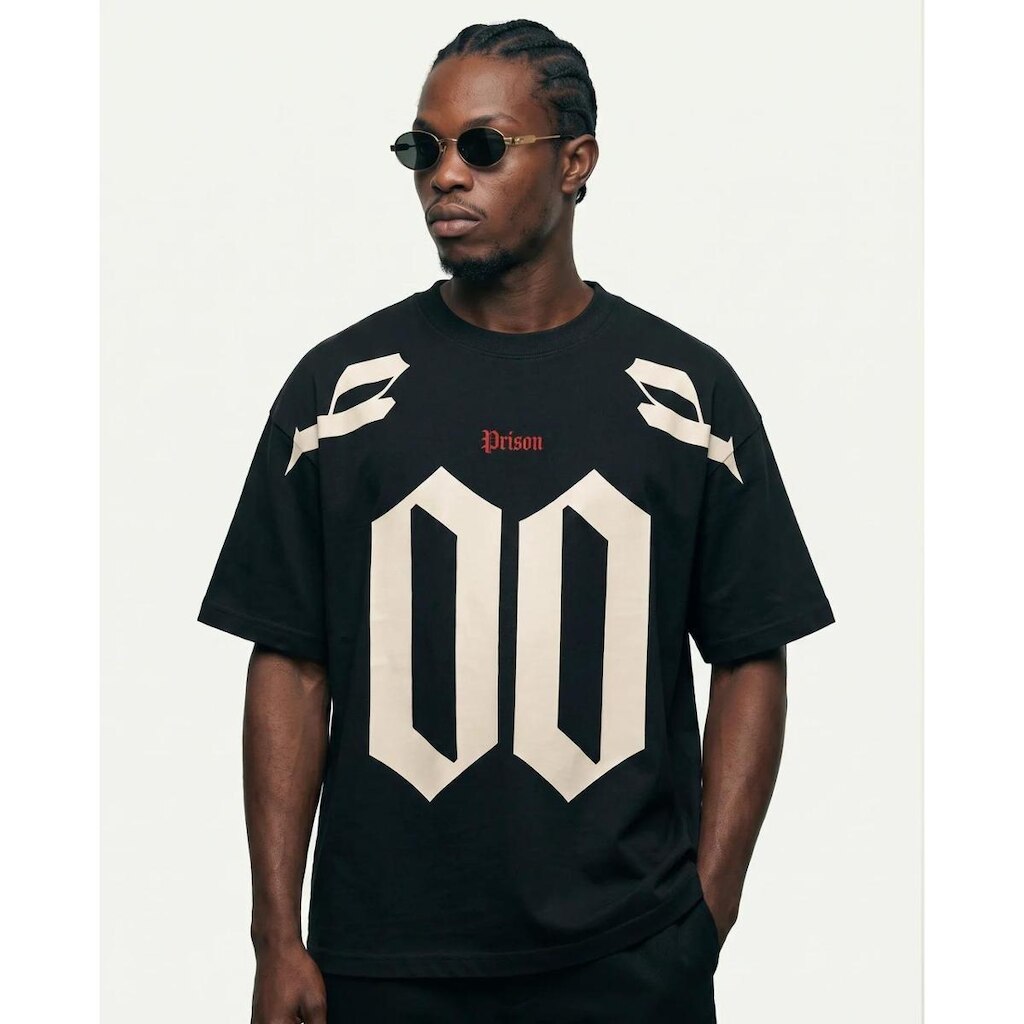 Camiseta Oversized Double Game Preta