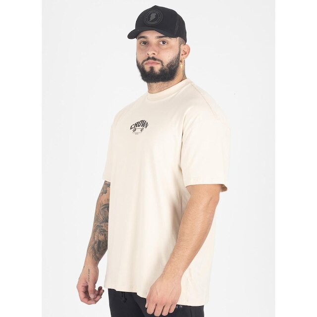 Camiseta Oversized Dumbbell Creme