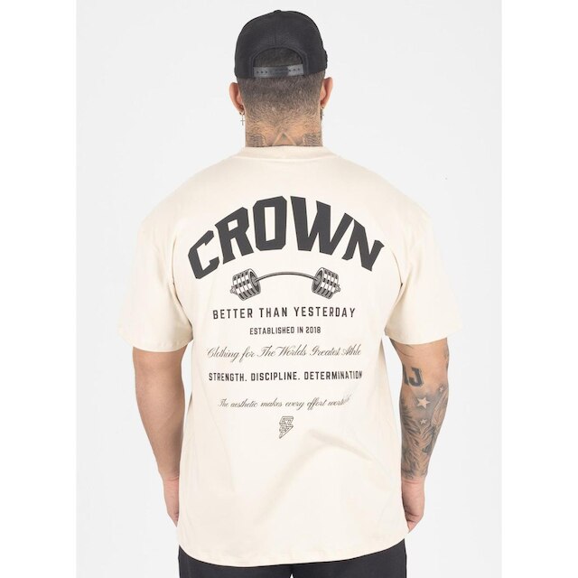 Camiseta Oversized Dumbbell Creme