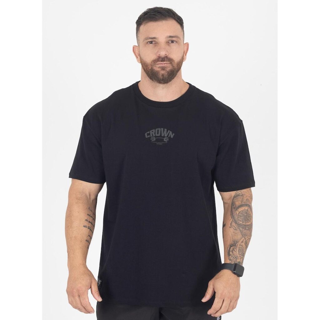 Camiseta Oversized Dumbbell Preto