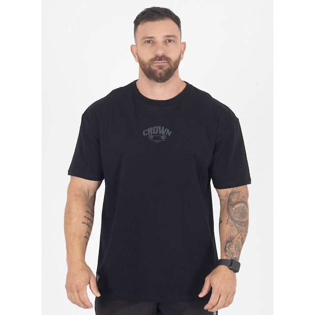 Camiseta Oversized Dumbbell Preto
