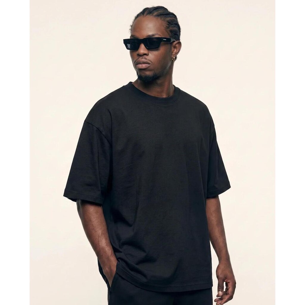 Camiseta Oversized Essential Boxy Preta Prison