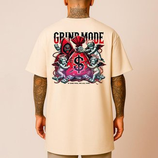 Camiseta Oversized Estampada Blusão Camisetão Street Masculina Grind-Mode