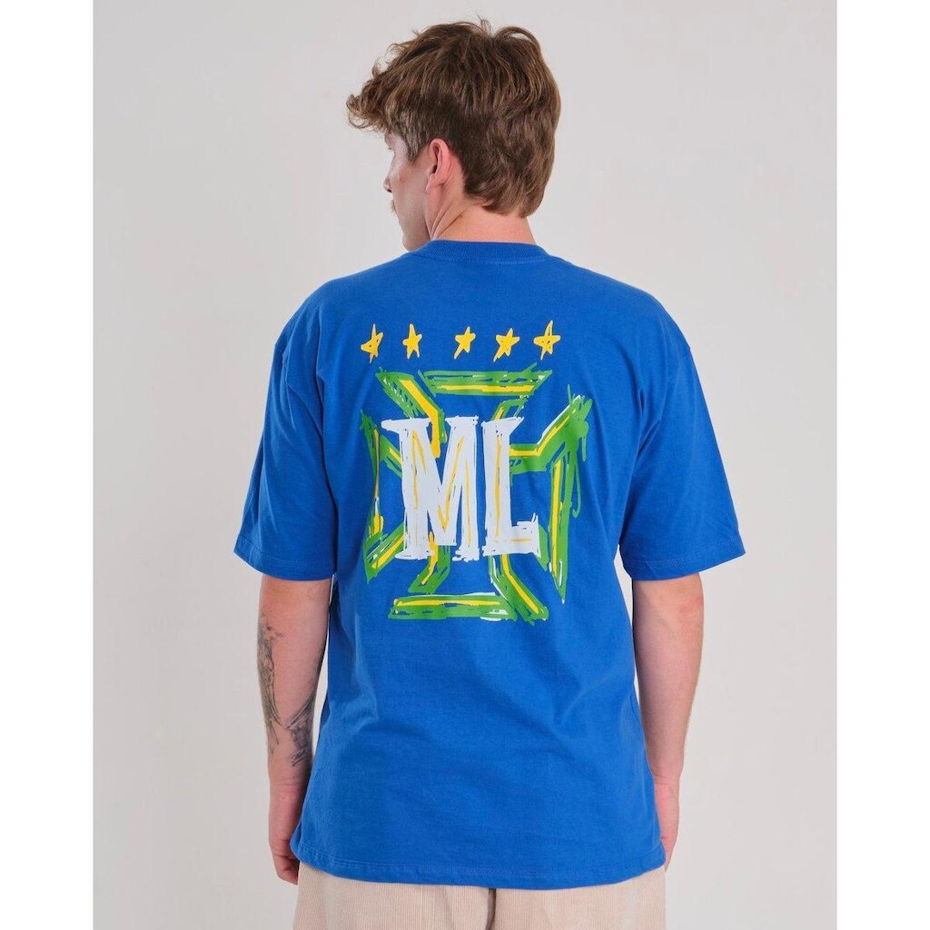 Camiseta Oversized Estampada Brazil