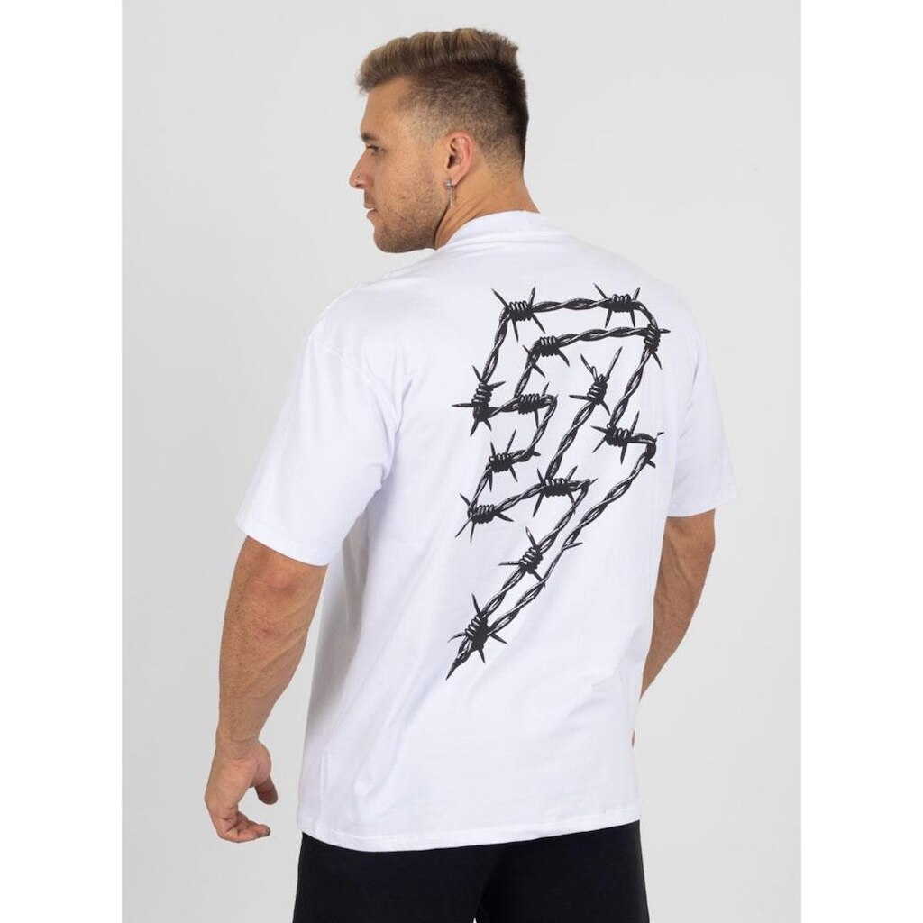 Camiseta Oversized Farpado Branca