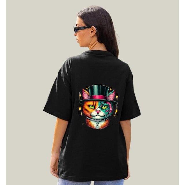 Camiseta Oversized Feminina Algodão Prime WSS Scarcat