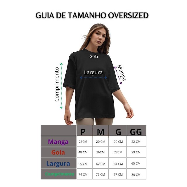 Camiseta Oversized Feminina Algodão Treino Academia