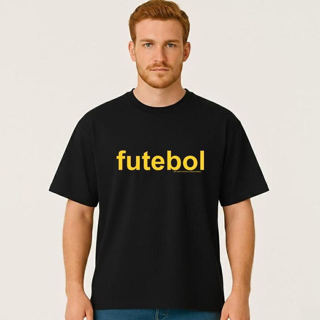 Camiseta Oversized FUTEEBOL Masculina Algodão Premium