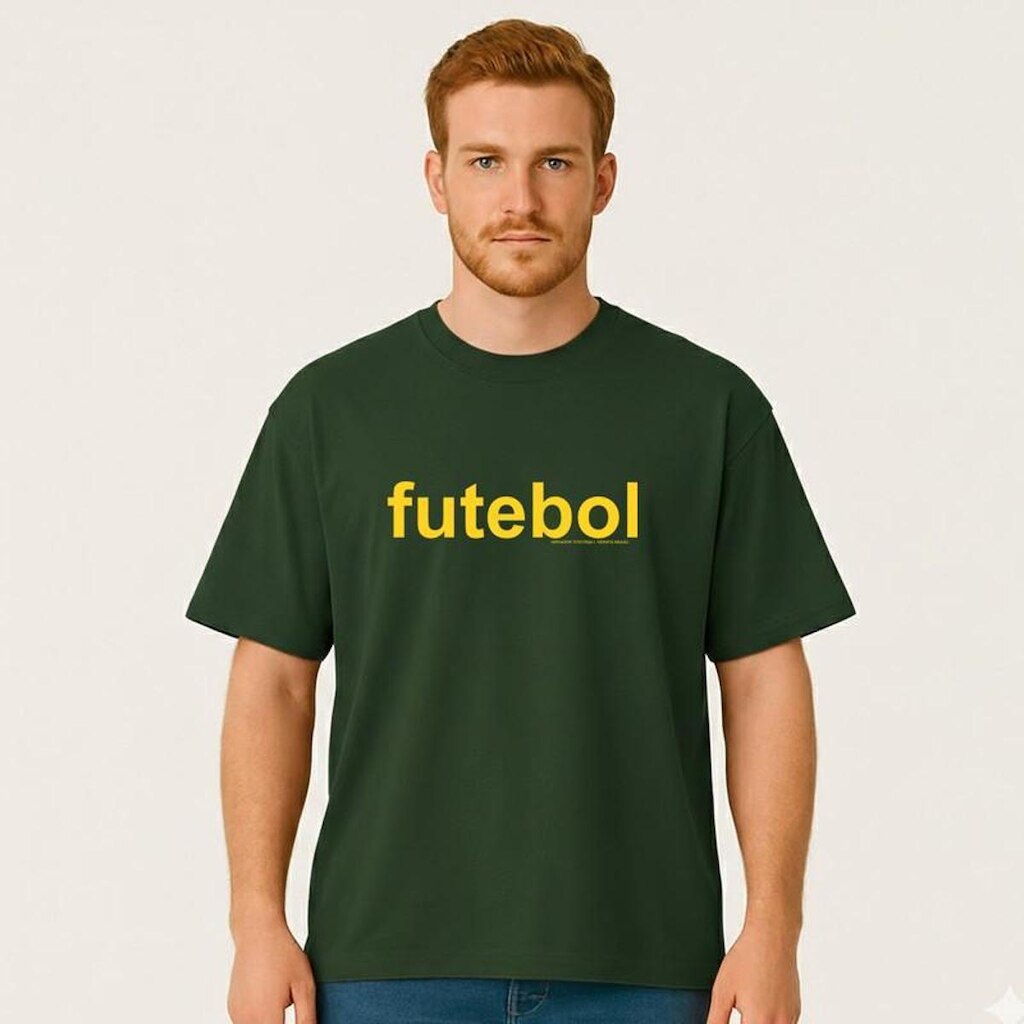 Camiseta Oversized FUTEEBOL Masculina Algodão Premium