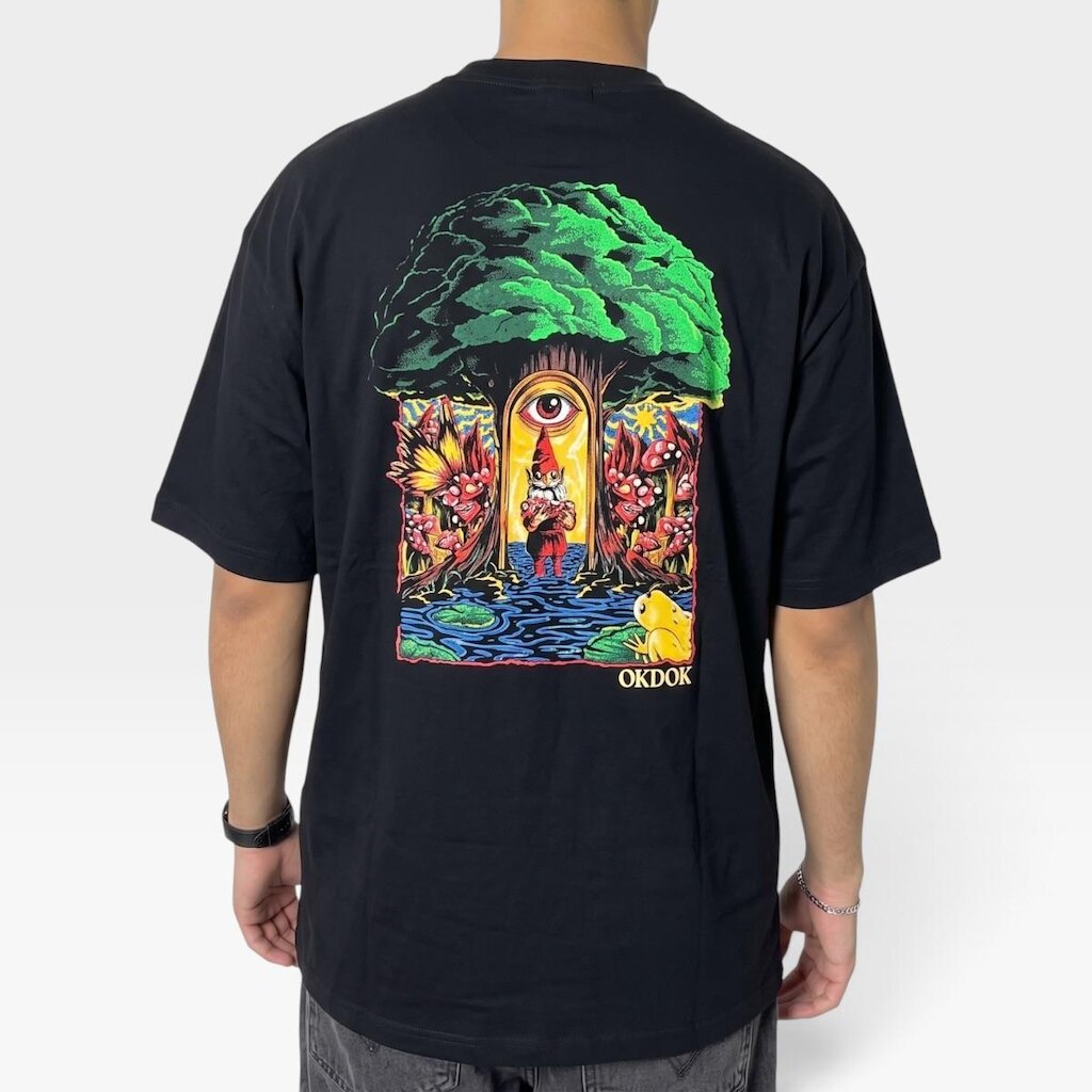 Camiseta Oversized Gateway Preto- Okdok