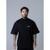Camiseta Oversized Gola Alta Angel - Preto