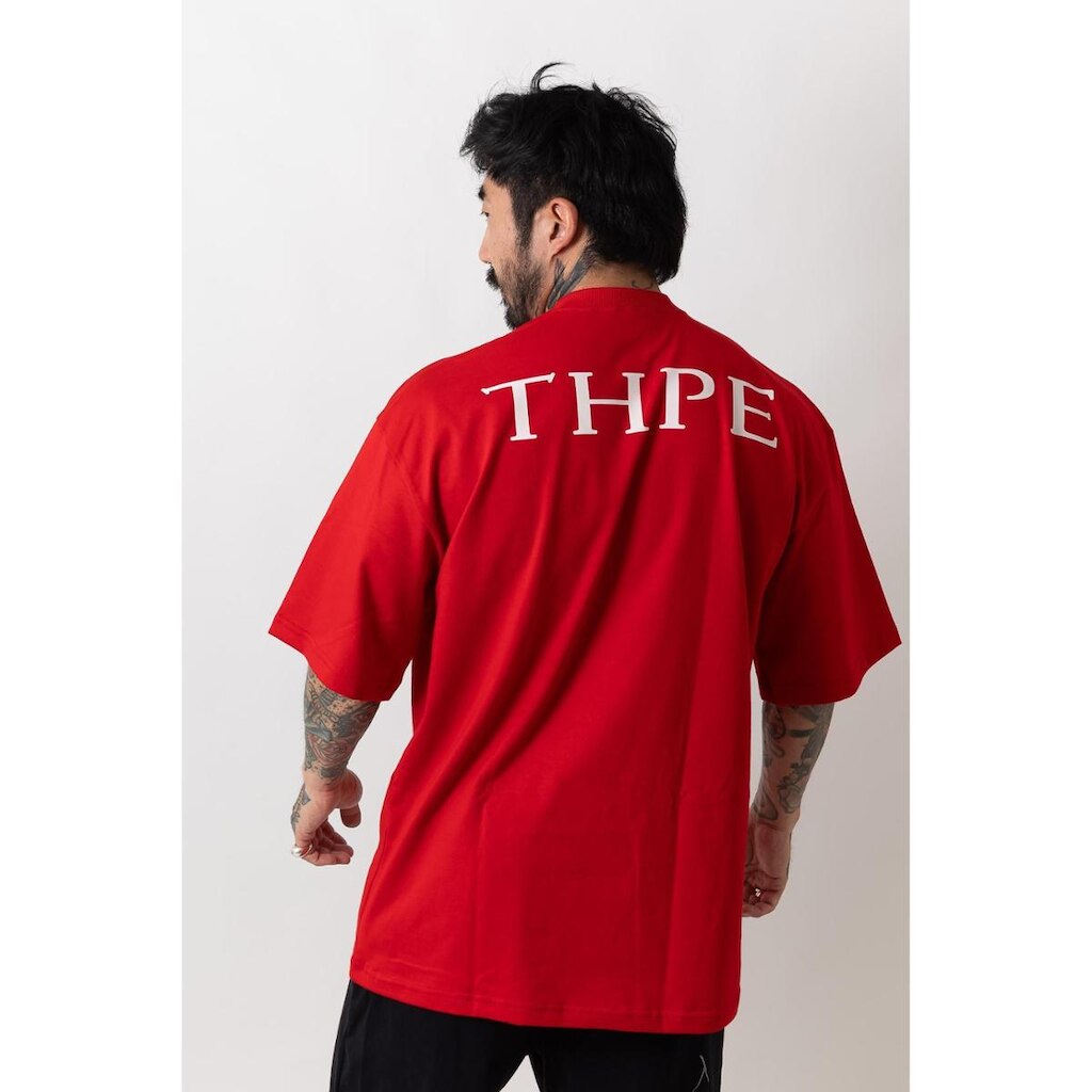 Camiseta Oversized Gola Alta Classic Vermelho