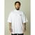 Camiseta Oversized Gola Alta Signature - Branco