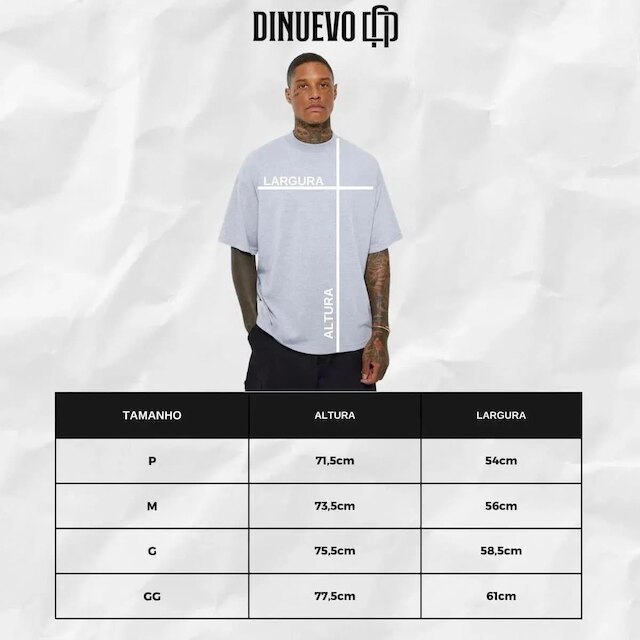 Camiseta Oversized Gola Alta Smile DNV Preta